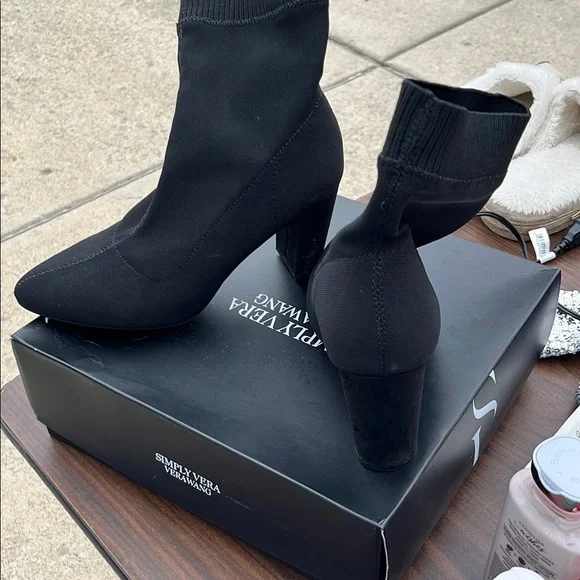 Suede Simply Vera Boots Simply Vera Vera Wang Sock Boots Simply